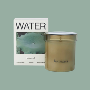 Homework UK scented candle - Water with packaging