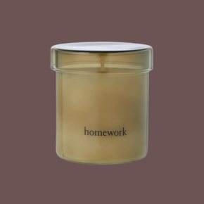 Unboxed Homework UK hand poured scented candle - Wood