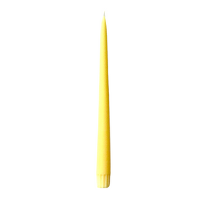 Yellow Fair Trade Tapered Dinner Candles 