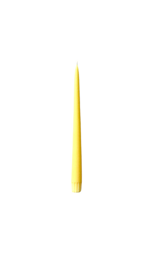 Yellow Fair Trade Tapered Dinner Candles 