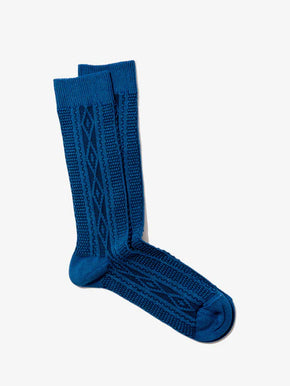 Denim blue Royalties Paris Aran Socks