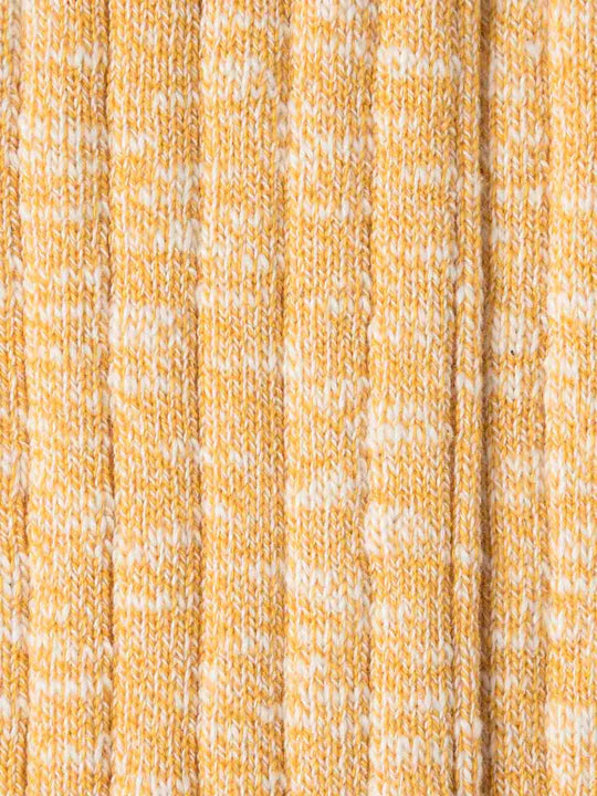 Close up of yellow Royalties Paris Cotton Socks