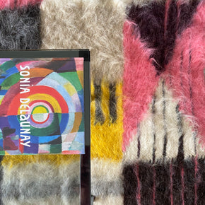 Bauhaus Hand Woven Pure Wool Area Rug with Sonia Delaunay book