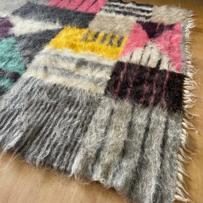 Close up Bauhaus Hand Woven Pure Wool Area Rug