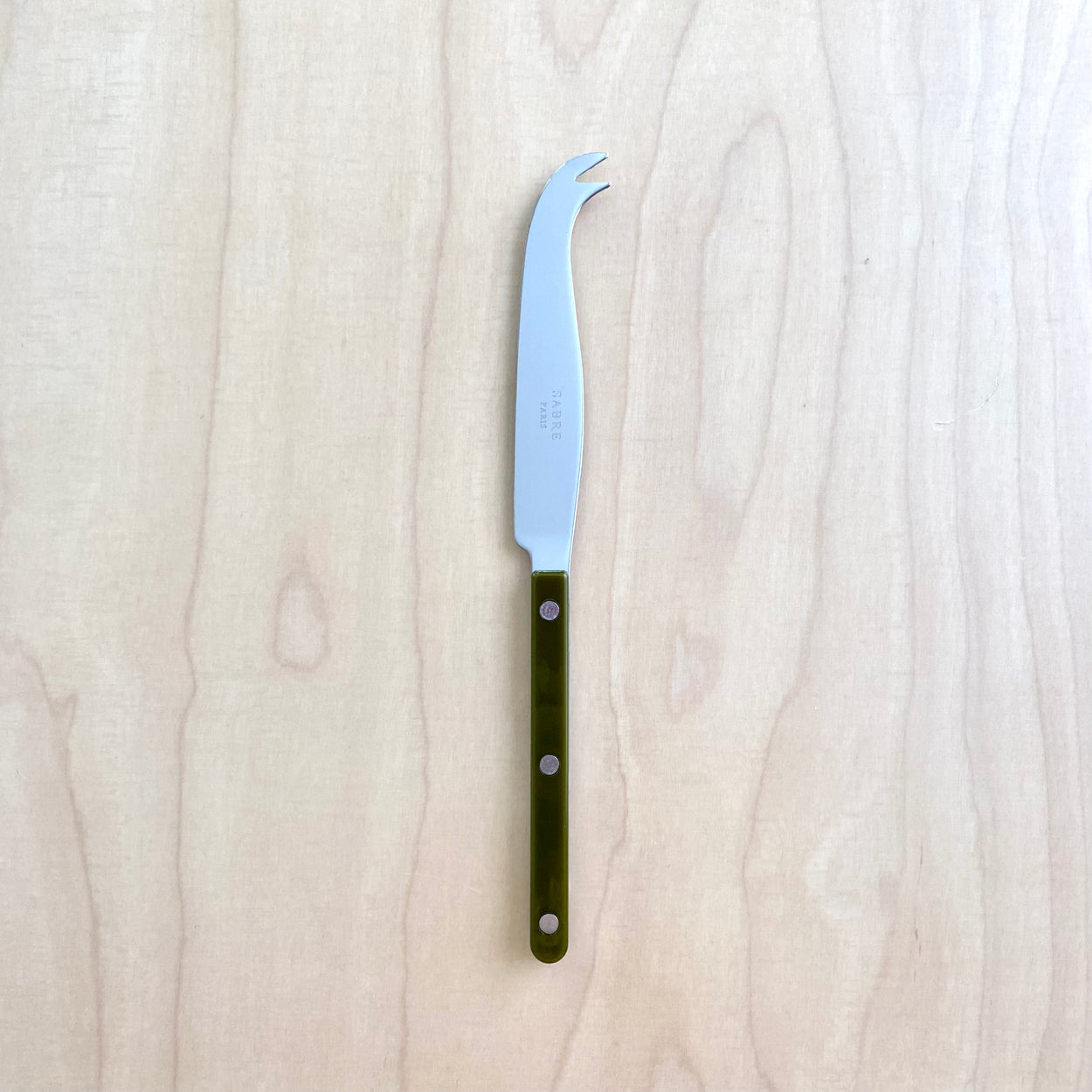 Sabre Bistrot Cheese Knife in Fern Green