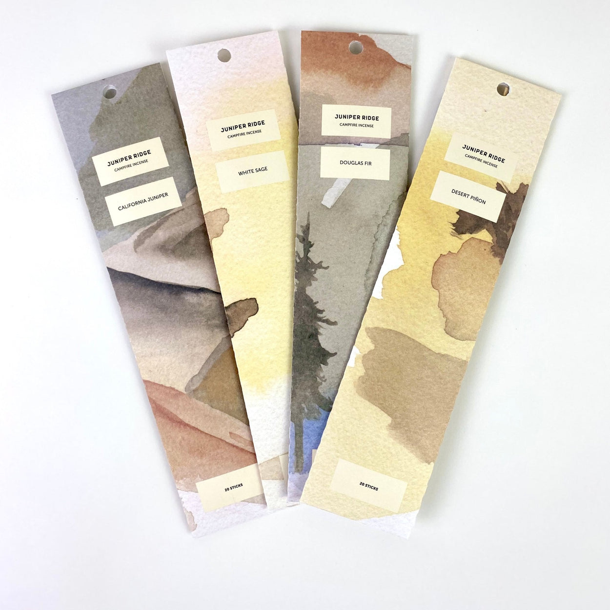 Range of four Juniper Ridge Campfire Incense 
