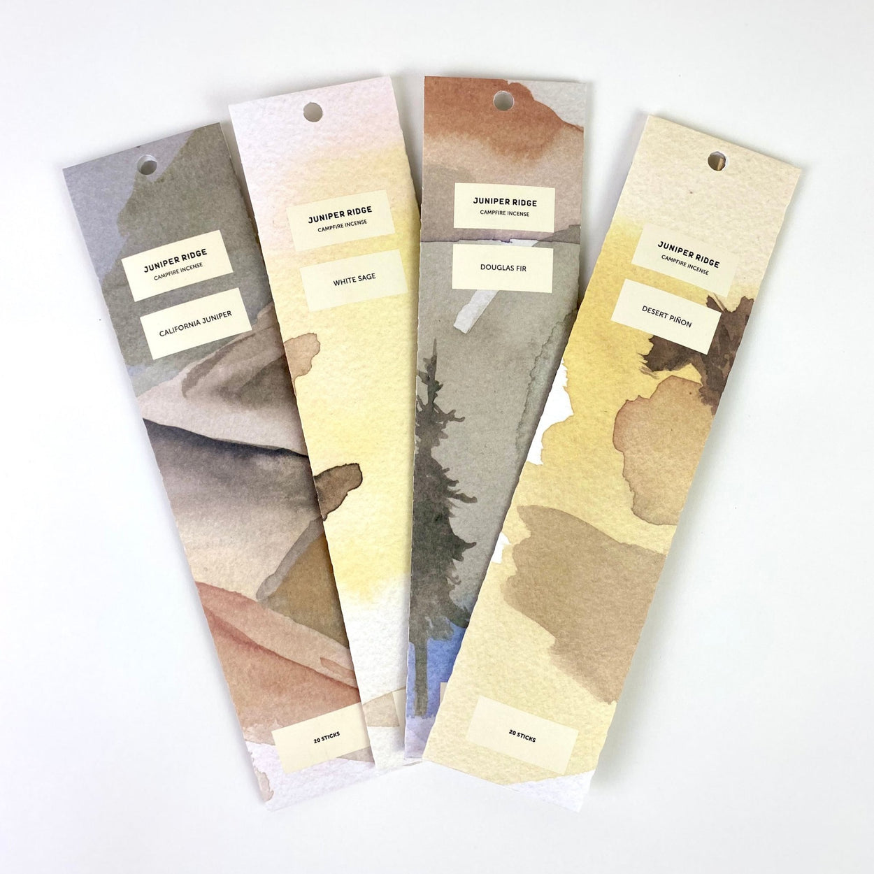 Range of four Juniper Ridge Campfire Incense 