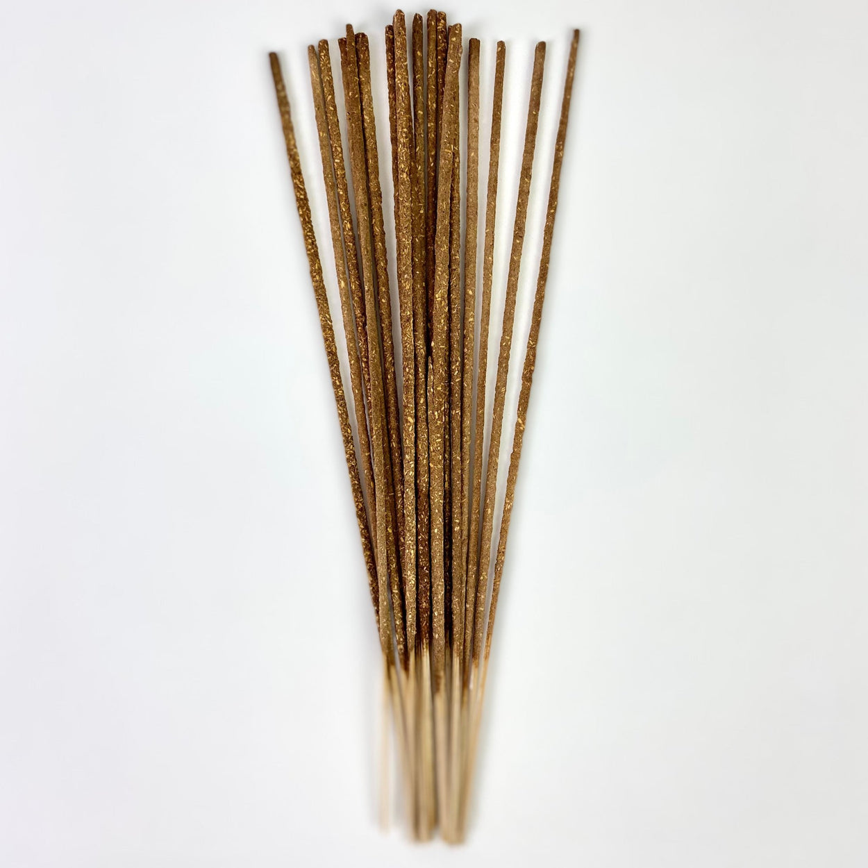 Juniper Ridge Campfire Incense out of the packet - California Juniper against a white background.