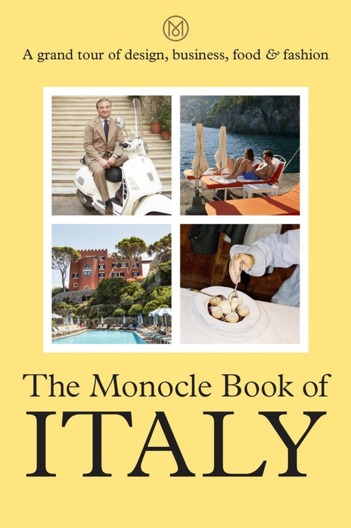 Front cover The Monocle Book of Italy Hardback Book