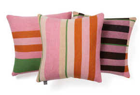 A group of 3 Premium Merino Wool Cushion Cover - Stolzl Nougat